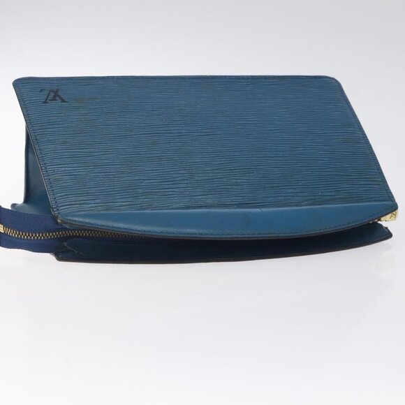 LOUIS VUITTON Epi Trousse Crete Pouch Blue M48405 LV Auth - Picture 7 of 16